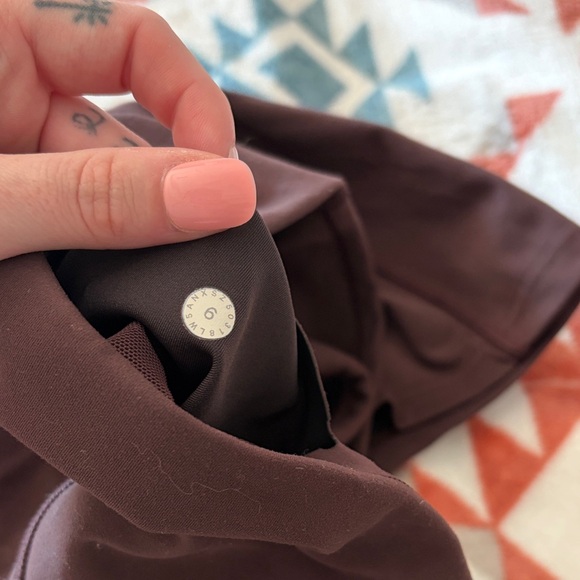 lululemon athletica Dark Brown Bike Shorts - Picture 2 of 4